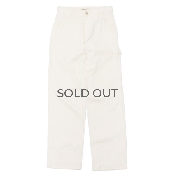 画像1: F.O.B FACTORY（エフオービーファクトリー）HBT PAINTER PANTS（HBTペインターパンツ）"Wavy Herringbone" / Ecru（エクリュ）【裾上げ無料】 (1)