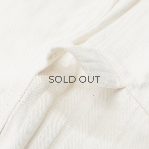 画像8: F.O.B FACTORY（エフオービーファクトリー）HBT PAINTER PANTS（HBTペインターパンツ）"Wavy Herringbone" / Ecru（エクリュ）【裾上げ無料】 (8)