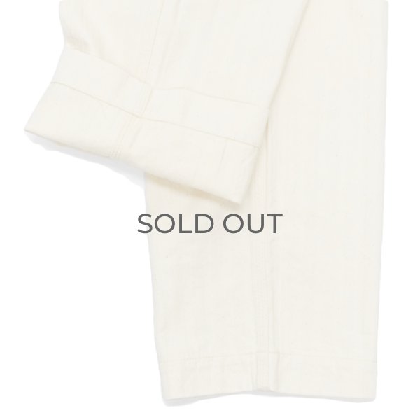 画像6: F.O.B FACTORY（エフオービーファクトリー）HBT PAINTER PANTS（HBTペインターパンツ）"Wavy Herringbone" / Ecru（エクリュ）【裾上げ無料】 (6)