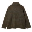 画像2: ENGINEERED GARMENTS（エンジニアードガーメンツ）Zip Moc Neck（ジップモックネック）"Wool Poly Nep Sweater Knit" / Brown（ブラウン） (2)