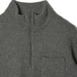 画像3: ENGINEERED GARMENTS（エンジニアードガーメンツ）Zip Moc Neck（ジップモックネック）"Wool Poly Nep Sweater Knit" / Charcoal（チャコール） (3)