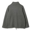 画像2: ENGINEERED GARMENTS（エンジニアードガーメンツ）Zip Moc Neck（ジップモックネック）"Wool Poly Nep Sweater Knit" / Charcoal（チャコール） (2)