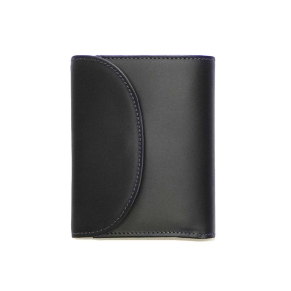 画像1: BEORMA（ベオーマ）3FOLD WALLET（3つ折りウォレット）"CHELSEA LEATHER" / Navy×Wine（ネイビー×ワイン） (1)