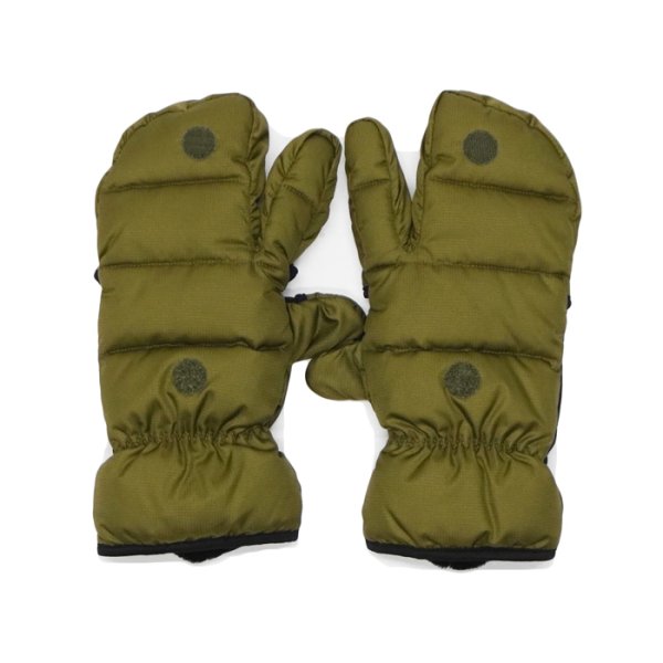 画像2: MODMNT（モドメント）DOWN GLOVES LOBSTER MITTENS（ダウングローブ ロブスターミトン）/ Khaki（カーキ） (2)