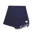 画像4: Johnstons of Elgin（ジョンストンズオブエルガン）Wovwn Scarf（ウーブンスカーフ）"Wool Solid" / Dark Navy（ダークネイビー）・Mid Grey（ミッドグレー） (4)