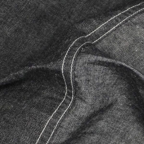 画像6: Nigel Cabourn（ナイジェル・ケーボン）UTILITY SHIRT TYPE2 （ユーティリティシャツ タイプ2）"10oz DENIM" / Black（ブラック） (6)