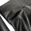 画像7: Y'2 LEATHER（ワイツーレザー）ANILIN STEER ROUNDED HEM CAR COAT（アニリンステアラウンデッドヘムカーコート）/ Black（ブラック） (7)