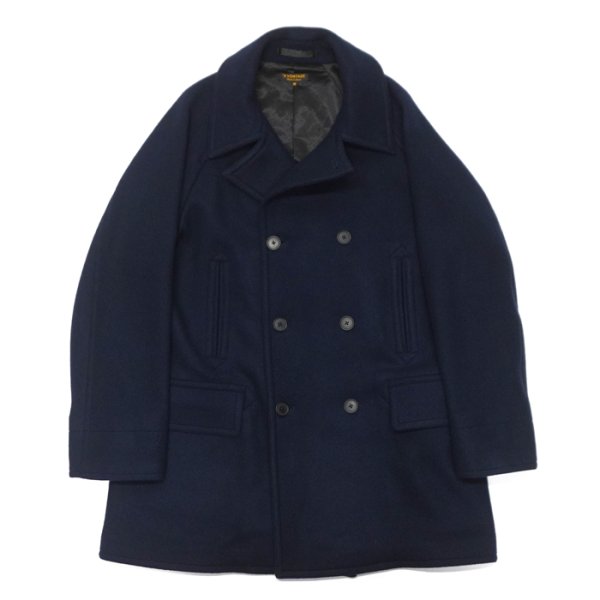 画像1: *A VONTADE（アボンタージ）Raglan Pea Coat Ver,2（ラグランピーコートバージョン2）"Superior Double Melton" / Dark Navy（ダークネイビー） (1)