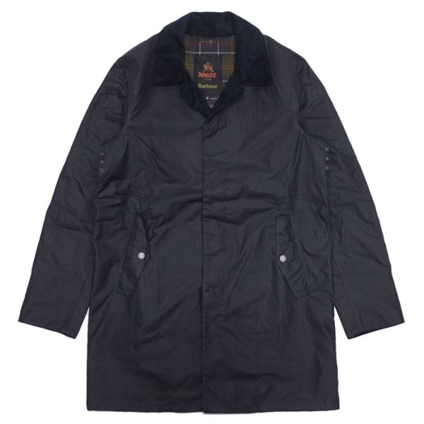 画像1: Barbour×BARACUTA（バブァー×バラクータ）Tyne Wax Coat（タインワックスコート）"Wax Cotton" / Navy（ネイビー） (1)
