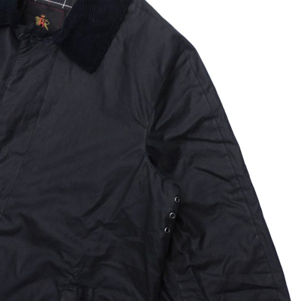 画像5: Barbour×BARACUTA（バブァー×バラクータ）Tyne Wax Coat（タインワックスコート）"Wax Cotton" / Navy（ネイビー） (5)