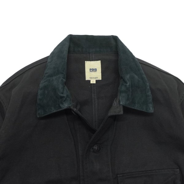 画像3: F.O.B FACTORY（エフオービーファクトリー）DUCK HUNTING JACKET（ダックハンティングジャケット）"11oz Original Duck" / Black（ブラック） (3)