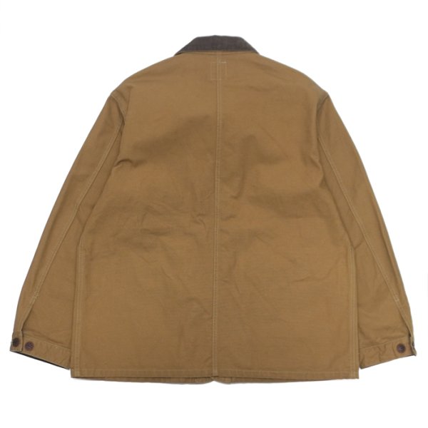 画像2: F.O.B FACTORY（エフオービーファクトリー）DUCK HUNTING JACKET（ダックハンティングジャケット）"11oz Original Duck" / Khaki（カーキ） (2)