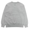 画像2: BARNS OUTFITTERS（バーンズアウトフィッターズ）COZUN GUSSET PRINT CREW NECK SWEAT（はめ込み両Vガゼットクルーネックスウェット）/ Grey（グレー） (2)