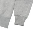 画像5: BARNS OUTFITTERS（バーンズアウトフィッターズ）COZUN GUSSET PRINT CREW NECK SWEAT（はめ込み両Vガゼットクルーネックスウェット）/ Grey（グレー） (5)