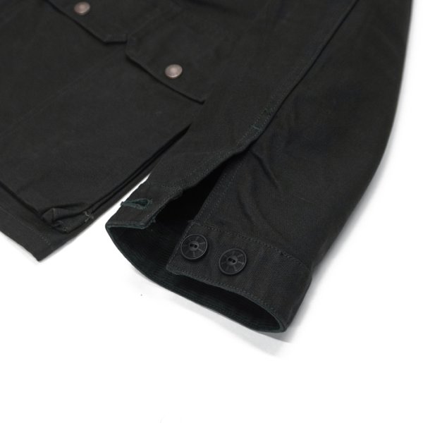 画像5: F.O.B FACTORY（エフオービーファクトリー）DUCK HUNTING JACKET（ダックハンティングジャケット）"11oz Original Duck" / Black（ブラック） (5)