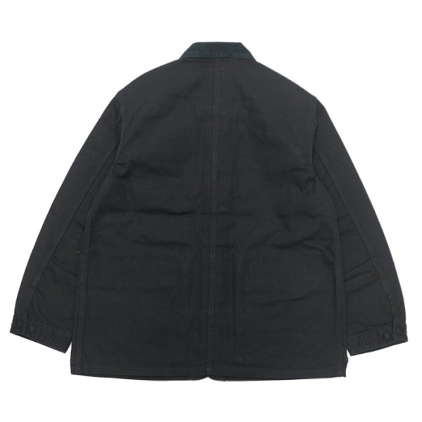 画像2: F.O.B FACTORY（エフオービーファクトリー）DUCK HUNTING JACKET（ダックハンティングジャケット）"11oz Original Duck" / Black（ブラック） (2)