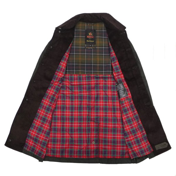 画像3: Barbour×BARACUTA（バブァー×バラクータ）Tyne Wax Coat（タインワックスコート）"Wax Cotton" / Olive（オリーブ） (3)