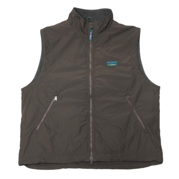 画像2:  L.L.Bean Japan Edition（エルエルビーン ジャパンエディション）Lovell Microfleece Lined Vest（ラヴェルマイクロフリースラインドベスト） / Chocolate（チョコレート）・Tan（タン） (2)