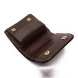 画像5: WILD SWANS（ワイルドスワンズ）CASA（カーサ）コンパクトウォレット/#8（ダークバーガンディ）"シェルコードバン"×Choco（チョコ）"サドルプルアップ" (5)