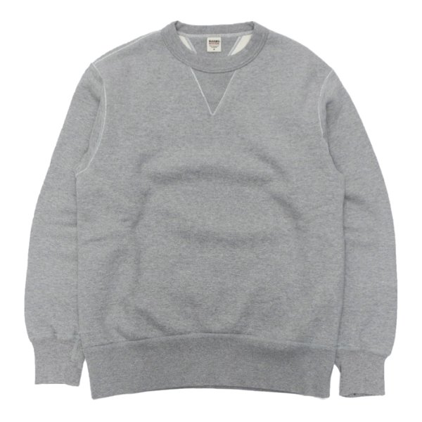 画像3: BARNS OUTFITTERS (バーンズアウトフィッターズ) STANDARD COZUN GUSSET CREW NECK SWEAT (はめ込み両Vガゼットクルーネックスウェット）/ 3Color (3)