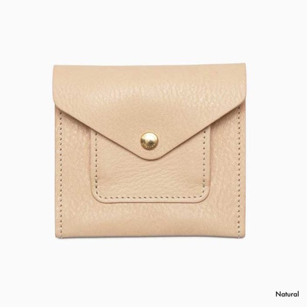 画像1: BEORMA（ベオーマ）SIMPLE WALLET（シンプルウォレット）"NATUR LEATHER" / Natural（ナチュラル）・Black（ブラック） (1)