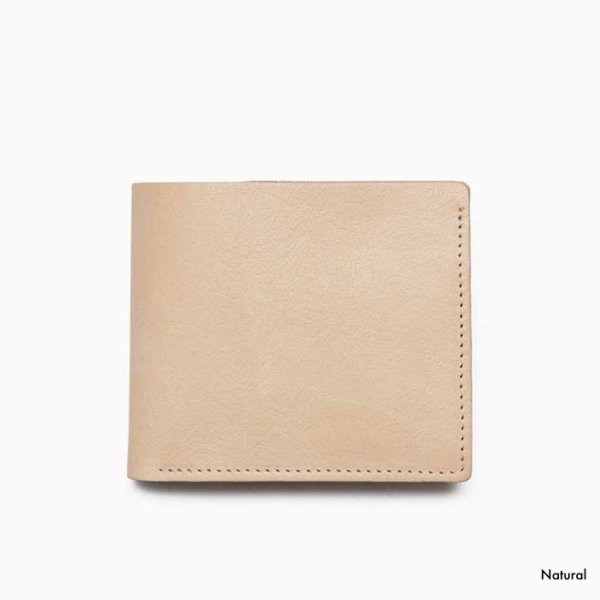 画像1: BEORMA（ベオーマ）BILLFOLD COIN WALLET（ビルフォールドコインウォレット）"NATUR LEATHER" / Natural（ナチュラル）・Black（ブラック） (1)