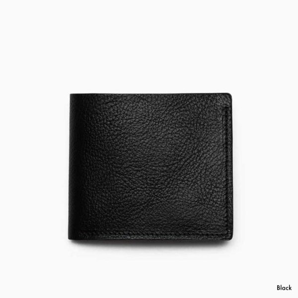 画像2: BEORMA（ベオーマ）BILLFOLD COIN WALLET（ビルフォールドコインウォレット）"NATUR LEATHER" / Natural（ナチュラル）・Black（ブラック） (2)
