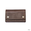 画像1: ARTS&CRAFTS（アーツアンドクラフツ）BOX-COIN COMPACT WALLET（ボックスコインコンパクトウォレット）"ELBAMATT ACC" / Choco（チョコ）・Tan（タン） (1)