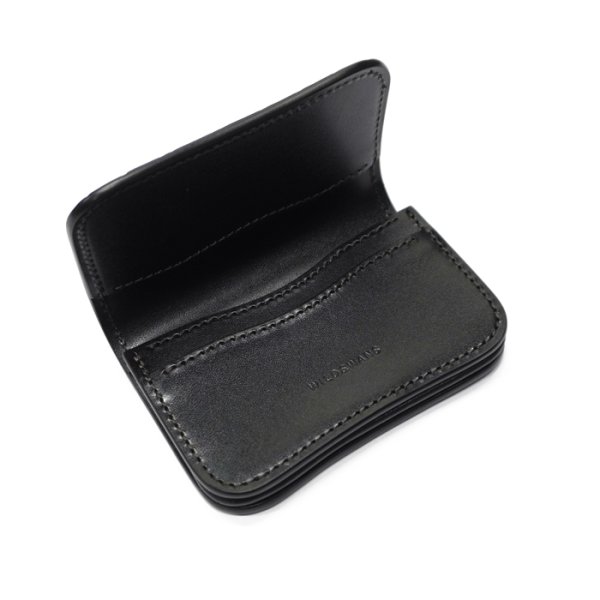 画像5: WILD SWANS（ワイルドスワンズ）GENERAL（ジェネラル）カードケース/ブラック"クロコダイル"×ブラック"サドルプルアップ" (5)