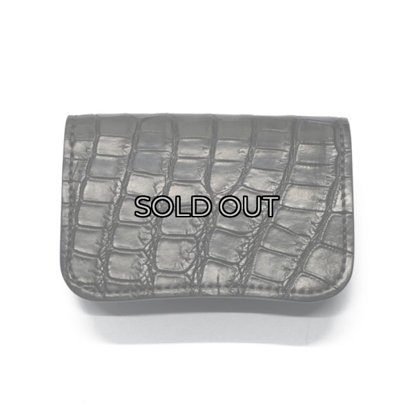 画像2: WILD SWANS（ワイルドスワンズ）GENERAL（ジェネラル）カードケース/ブラック"クロコダイル"×ブラック"サドルプルアップ" (2)