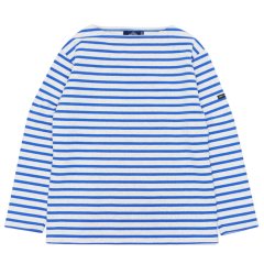 SAINT JAMES（セントジェームス）OUESSANT（ウエッソン）"BORDER" / GRIS CL×MER（杢ライトグレー×ブルー）