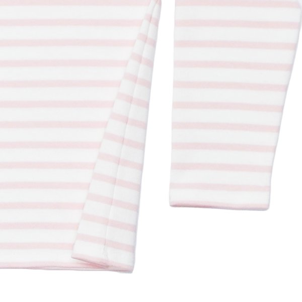 画像5: SAINT JAMES（セントジェームス）OUESSANT（ウエッソン）"BORDER" / NEIGE×DRAGEE（ホワイト×ライトピンク） (5)