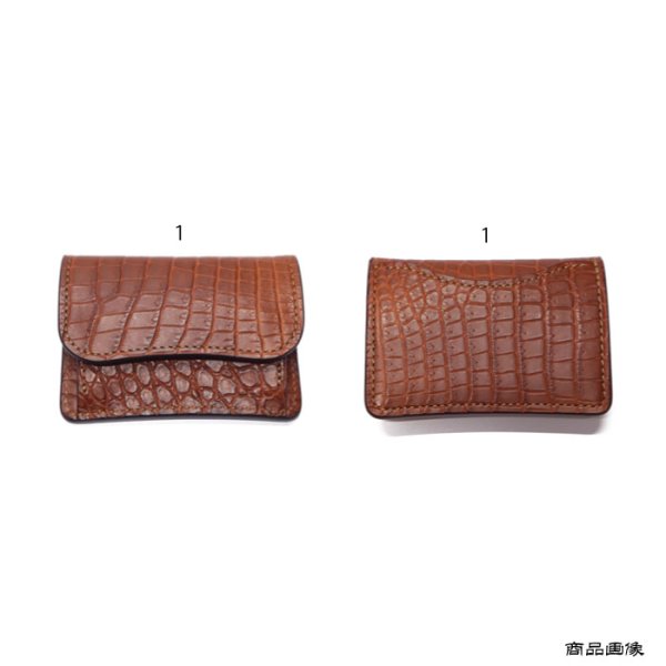 画像8: WILD SWANS（ワイルドスワンズ）TONGUE（タング）マルチコインケース/コニャック"POROSUS（ポロサス）"×キャメル"サドルプルアップ" (8)