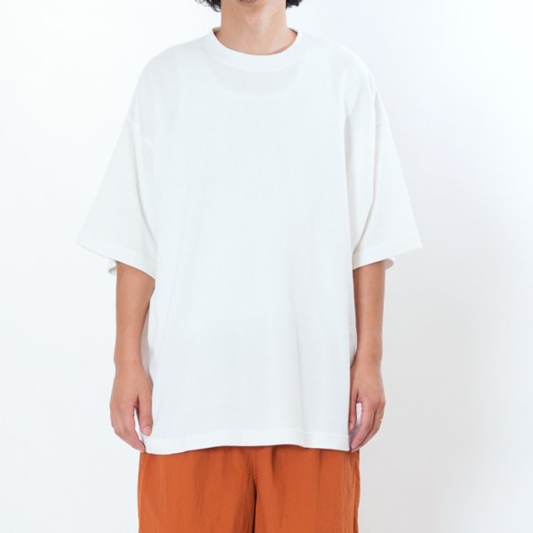 画像12: EVCON（エビコン）WIDE S/S TEE（ワイドショートスリーブTシャツ） / White（ホワイト）・Black（ブラック） (12)