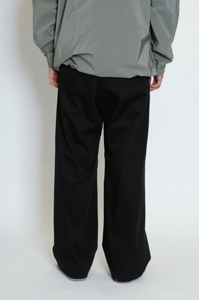 画像8: EVCON（エビコン）2TUCK WIDE TROUSERES（2タックワイドトラウザーズ）”Highcount Twill" / BLACK（ブラック） (8)