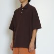 画像7: EVCON（エビコン）KANOKO POLO S/S TEE（カノコポロショートスリーブTシャツ） / Dark Brown（ダークブラウン） (7)