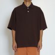 画像8: EVCON（エビコン）KANOKO POLO S/S TEE（カノコポロショートスリーブTシャツ） / Dark Brown（ダークブラウン） (8)