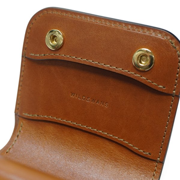 画像10: WILD SWANS（ワイルドスワンズ）CASA（カーサ）コンパクトウォレット/コニャック"POROSUS（ポロサス）"×キャメル"サドルプルアップ" (10)