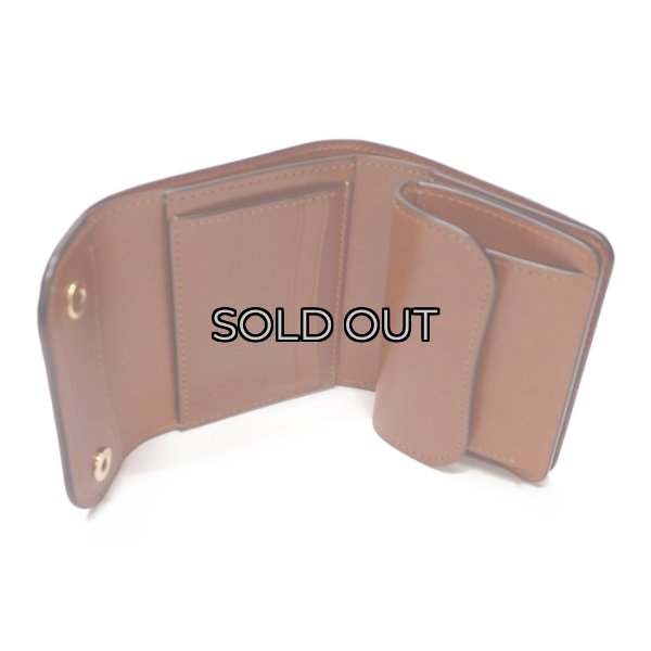 画像6: WILD SWANS（ワイルドスワンズ）ENO（イーノ）ミニ3つ折りウォレット/コニャック"POROSUS（ポロサス）"×キャメル"サドルプルアップ" (6)