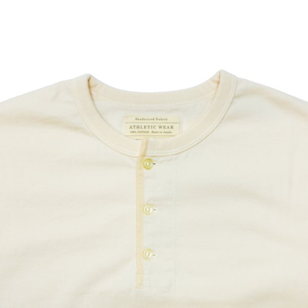 画像3: FULLCOUNT（フルカウント）5222LH Flat Seam Heavyweight Longsleeve Henley T Shirt （フラットシームヘビーウェイトロングスリーブヘンリーTシャツ）/ Ecru（エクリュ） (3)