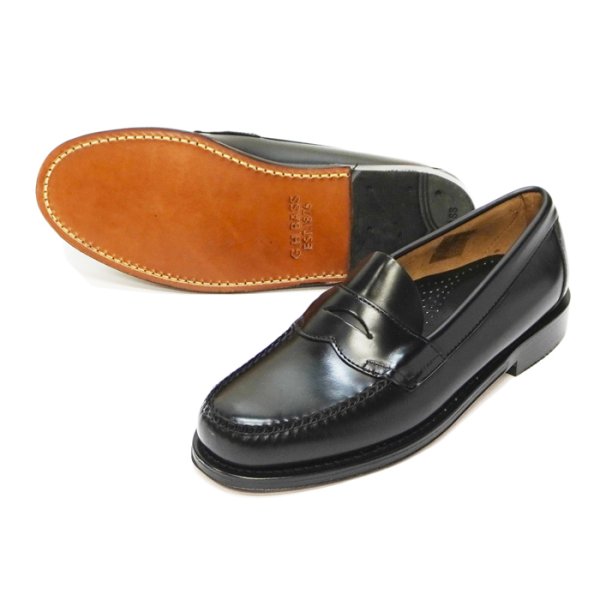 画像3: G.H.BASS（ジーエイチバス）LOGAN Moc Loafer（ローガン：モックローファー）"Leather Sole" / Black（ブラック） (3)