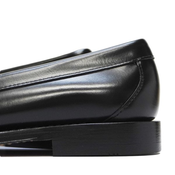 画像6: G.H.BASS（ジーエイチバス）LARSON Moc Penny Loafer（ラーソン：モックペニーローファー）"Leather Sole" / Black×White（ブラック×ホワイト） (6)