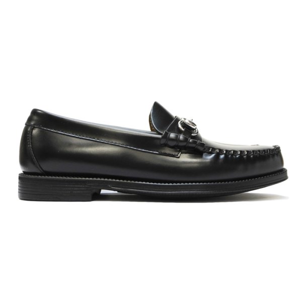 画像1: G.H.BASS（ジーエイチバス）LINCOLN Moc Bit Loafer（リンカーン：モックビットローファー）"Rubber Sole" / Black（ブラック） (1)