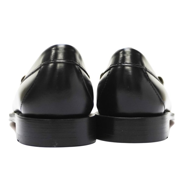 画像4: G.H.BASS（ジーエイチバス）LARSON Moc Penny Loafer（ラーソン：モックペニーローファー）"Leather Sole" / Black×White（ブラック×ホワイト） (4)