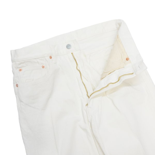 画像5: KAPTAIN SUNSHINE（キャプテンサンシャイン）Skate Shoecut Denim Pants（スケートシューカットデニムパンツ）/ One Wash White（ワンウォッシュホワイト）【裾上げ無料】 (5)