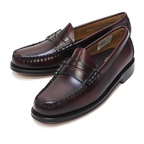 画像2: G.H.BASS（ジーエイチバス）LARSON Moc Penny Loafer（ラーソン：モックペニーローファー）"Leather Sole" / Wine（ワイン） (2)