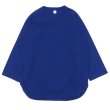 画像1: blurhms ROOTSTOCK（ブラームスルーツストック）Rough&Smooth Thermal Baseball Tee（ラフ&スムースサーマルベースボールTシャツ）/ Blue（ブルー） (1)