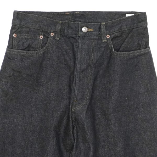 画像4: blurhms ROOTSTOCK（ブラームスルーツストック）13.5oz Denim Pants Wide（13.5ozデニムパンツ ワイド）/ Sulfur Black（サルファーブラック）【裾上げ無料】 (4)