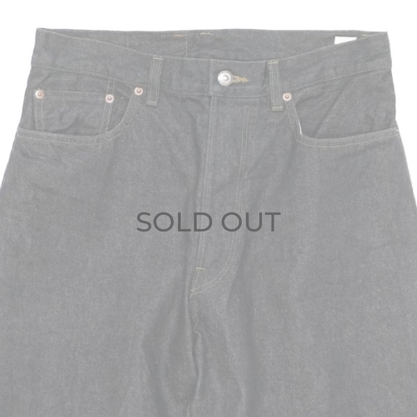 画像4: blurhms ROOTSTOCK（ブラームスルーツストック）13.5oz Denim Pants Wide（13.5ozデニムパンツ ワイド）/ Sulfur Black（サルファーブラック）【裾上げ無料】 (4)