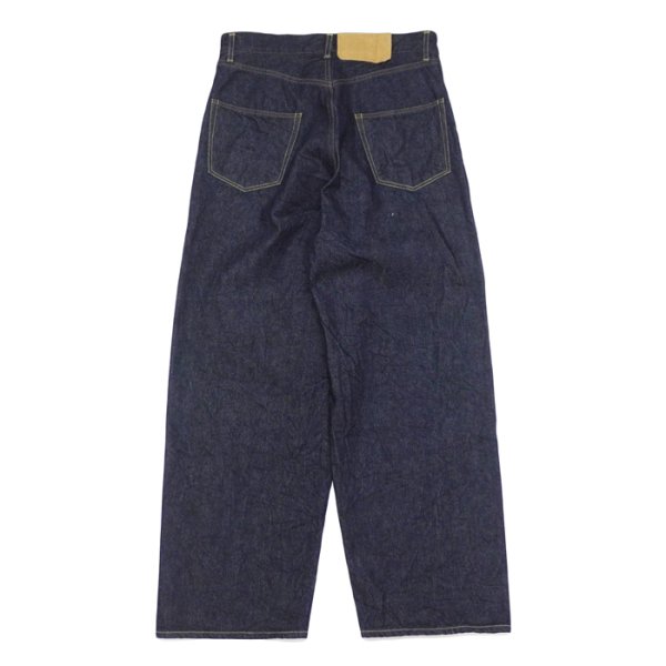 画像2: blurhms ROOTSTOCK（ブラームスルーツストック）13.5oz Denim Pants Wide（13.5ozデニムパンツ ワイド）/ Indigo（インディゴ）【裾上げ無料】 (2)